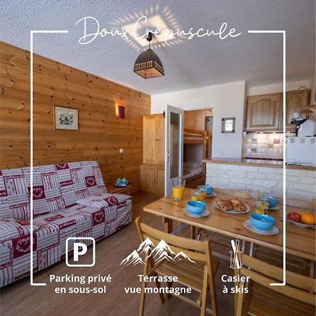 דירות Enchastrayes Doux Crepuscule - Au Bord Des Pistes - Parking מראה חיצוני תמונה